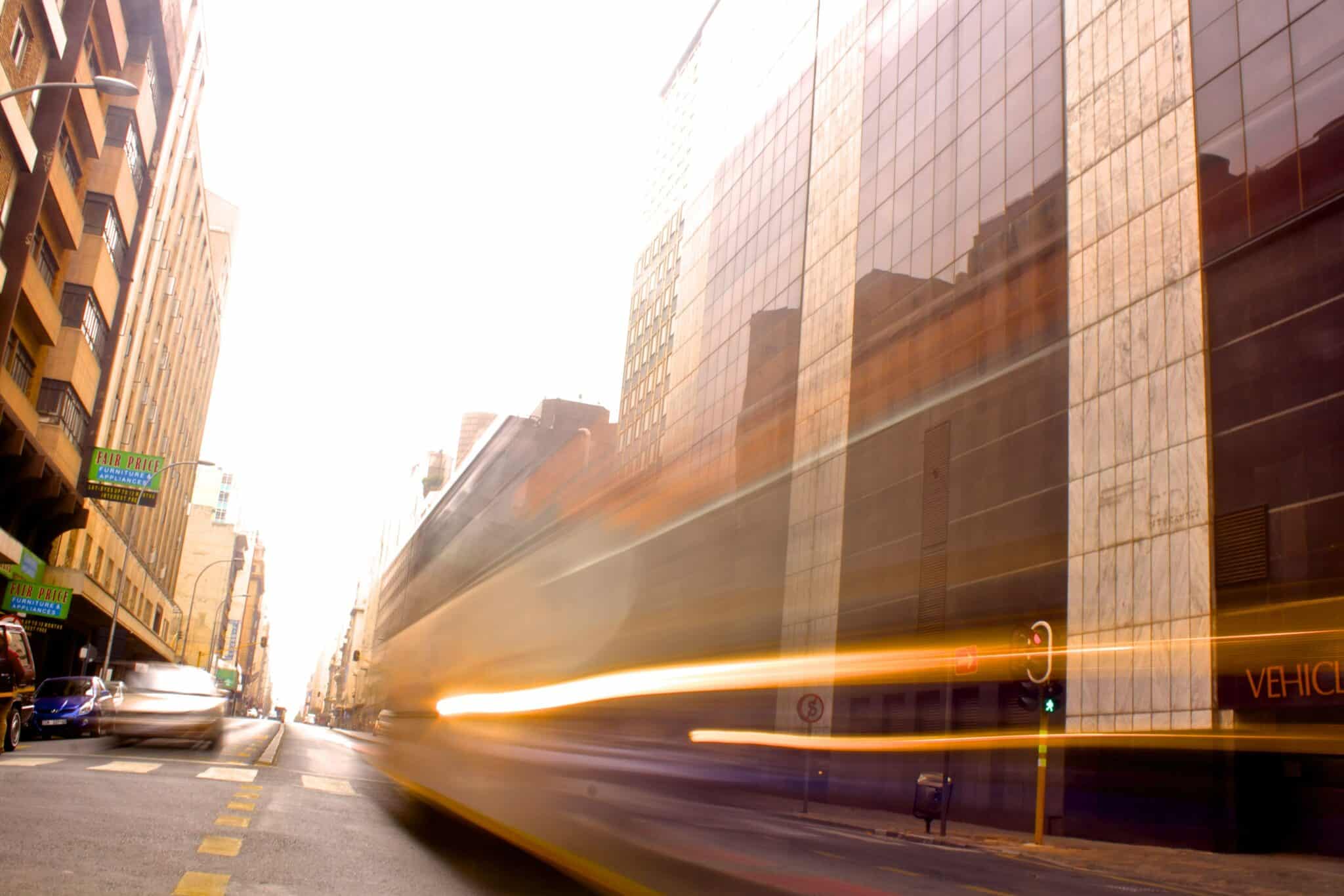 buzzing business district